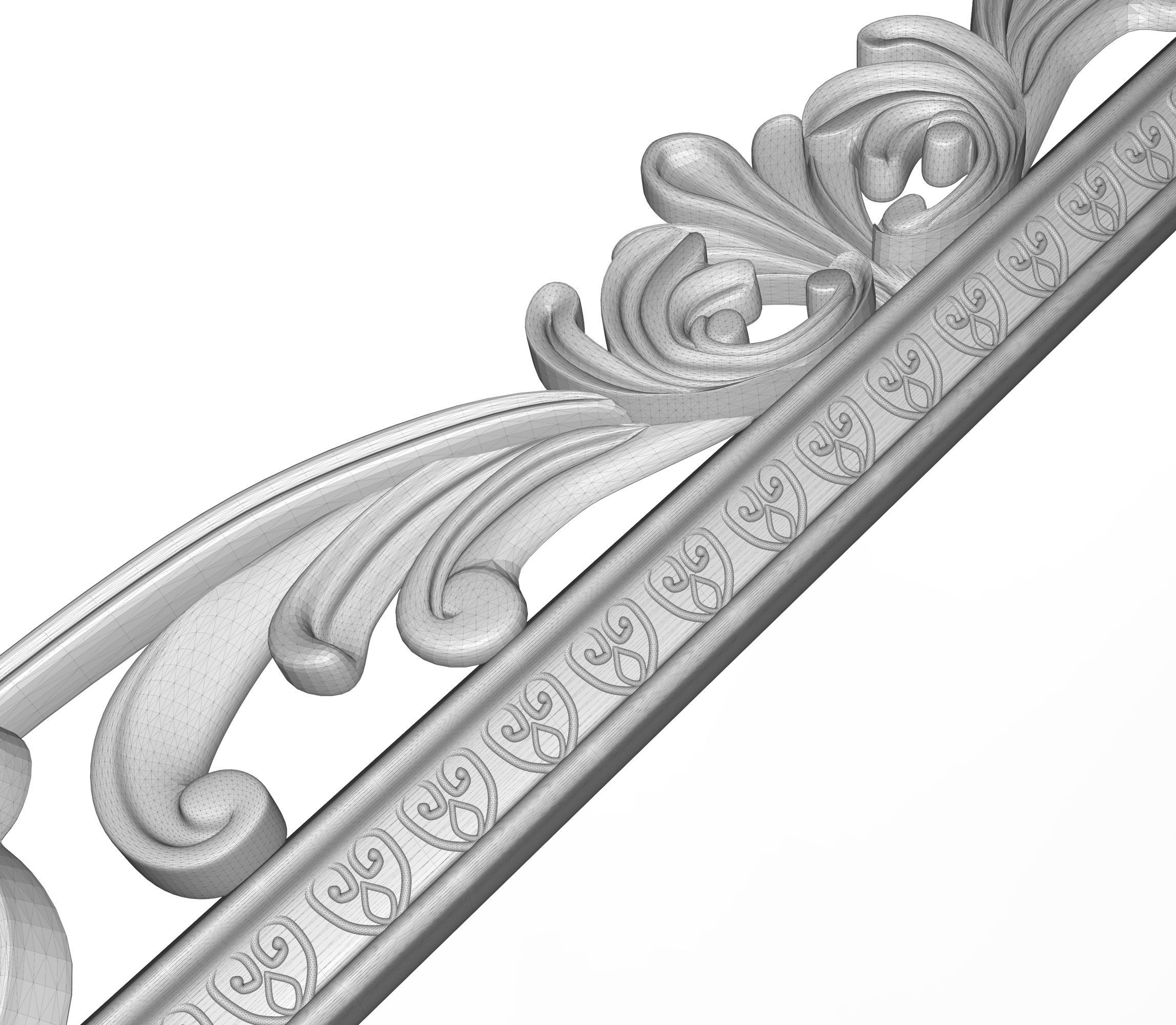 Carved Picture Frame 3D model 3D model_10