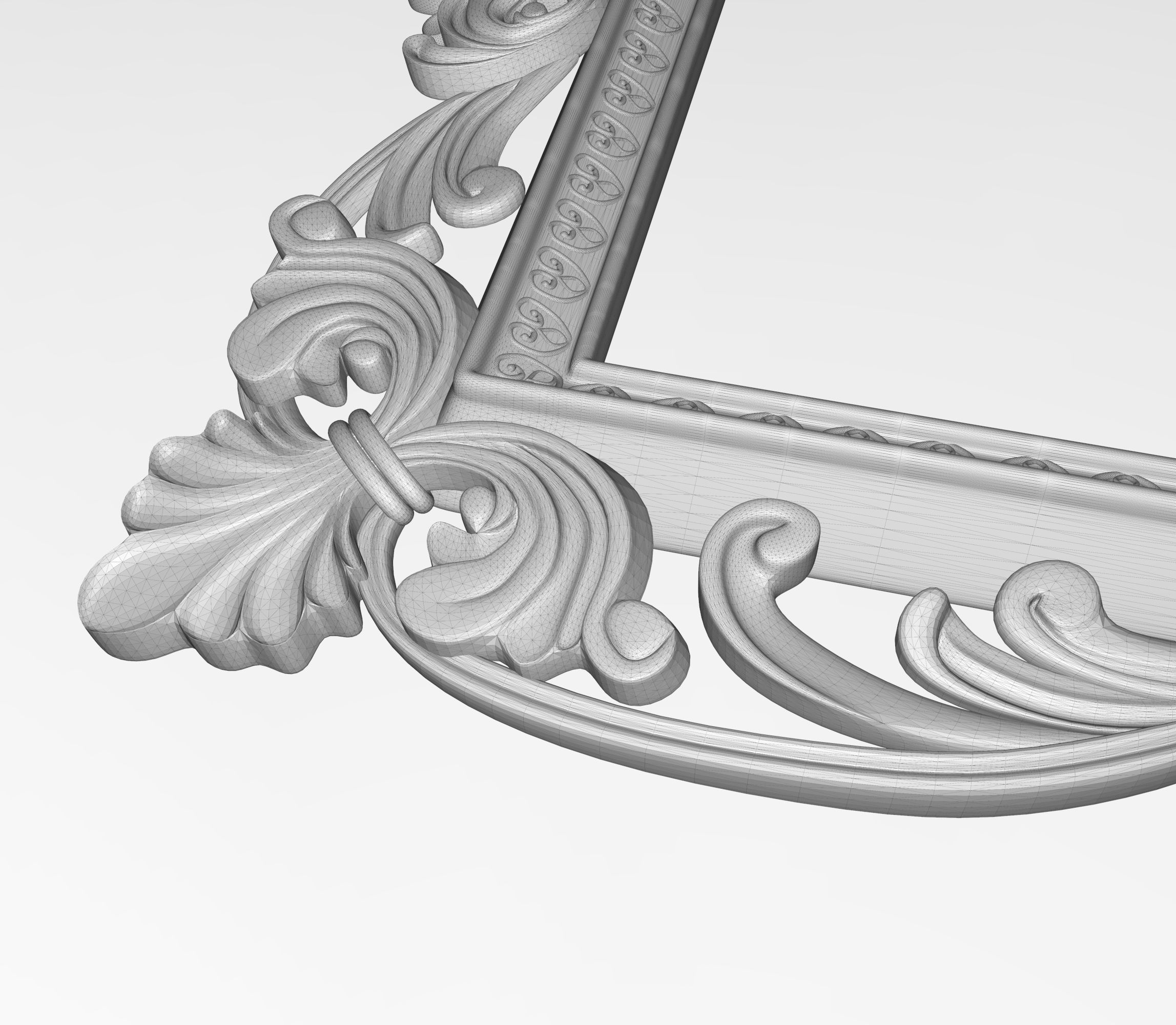 Carved Picture Frame 3D model 3D model_9