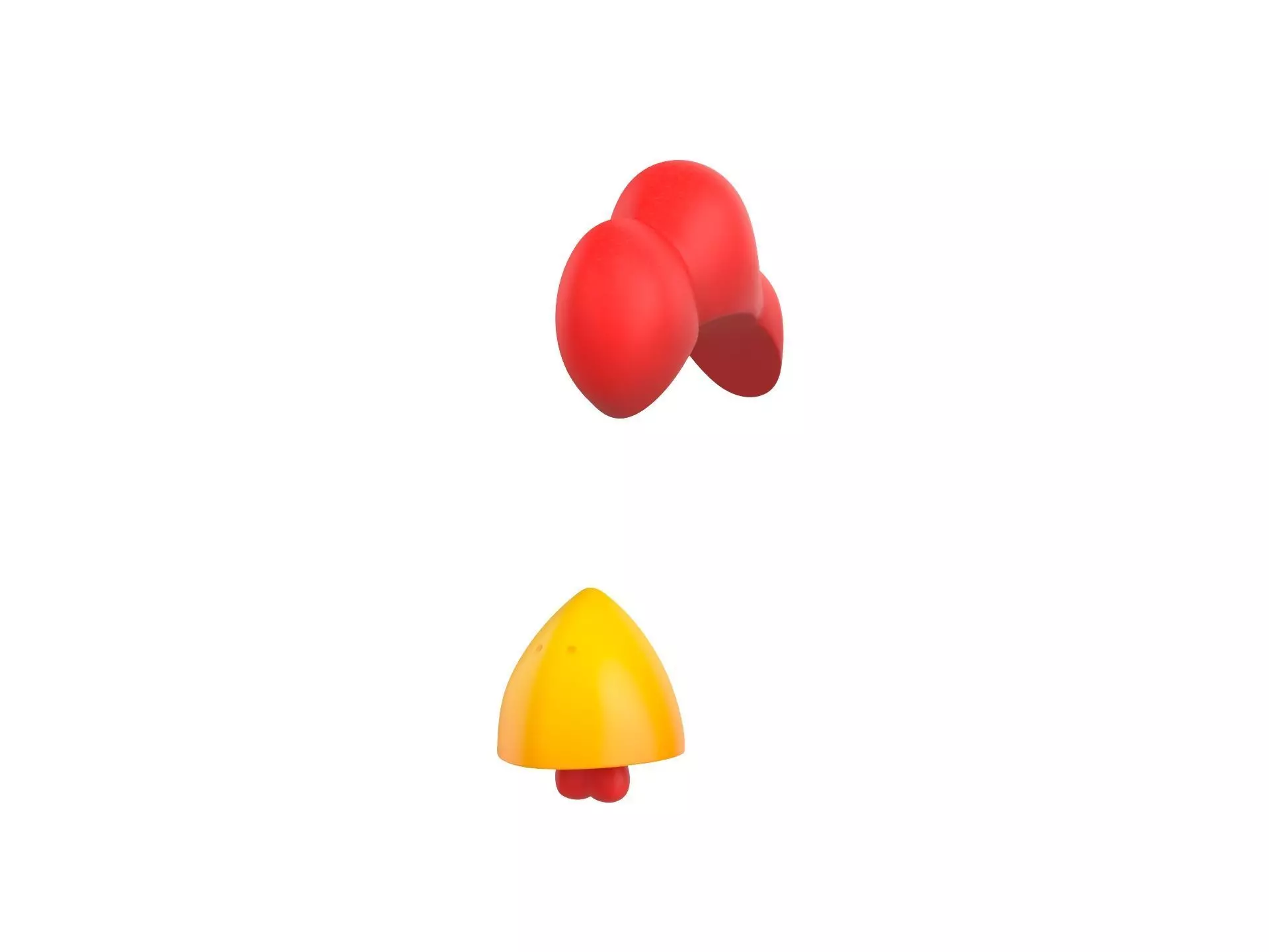 Chicken Face 3D model