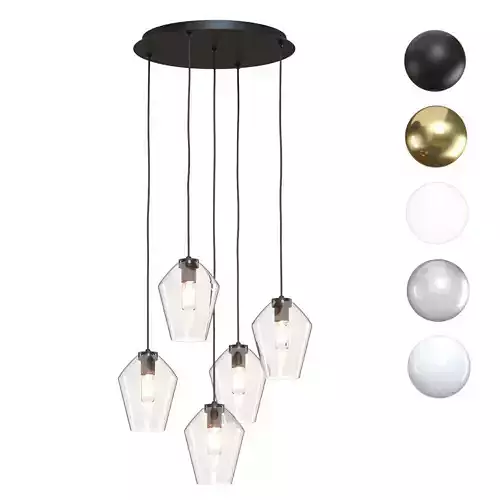 Crate and Barrel Arren Round Angled Pendant