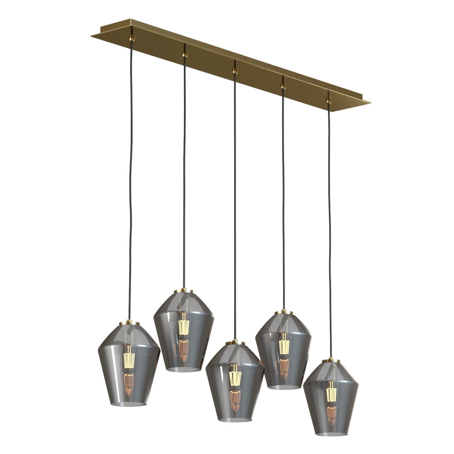 Crate and Barrel - Arren Linear Angled Pendant 3D model_2