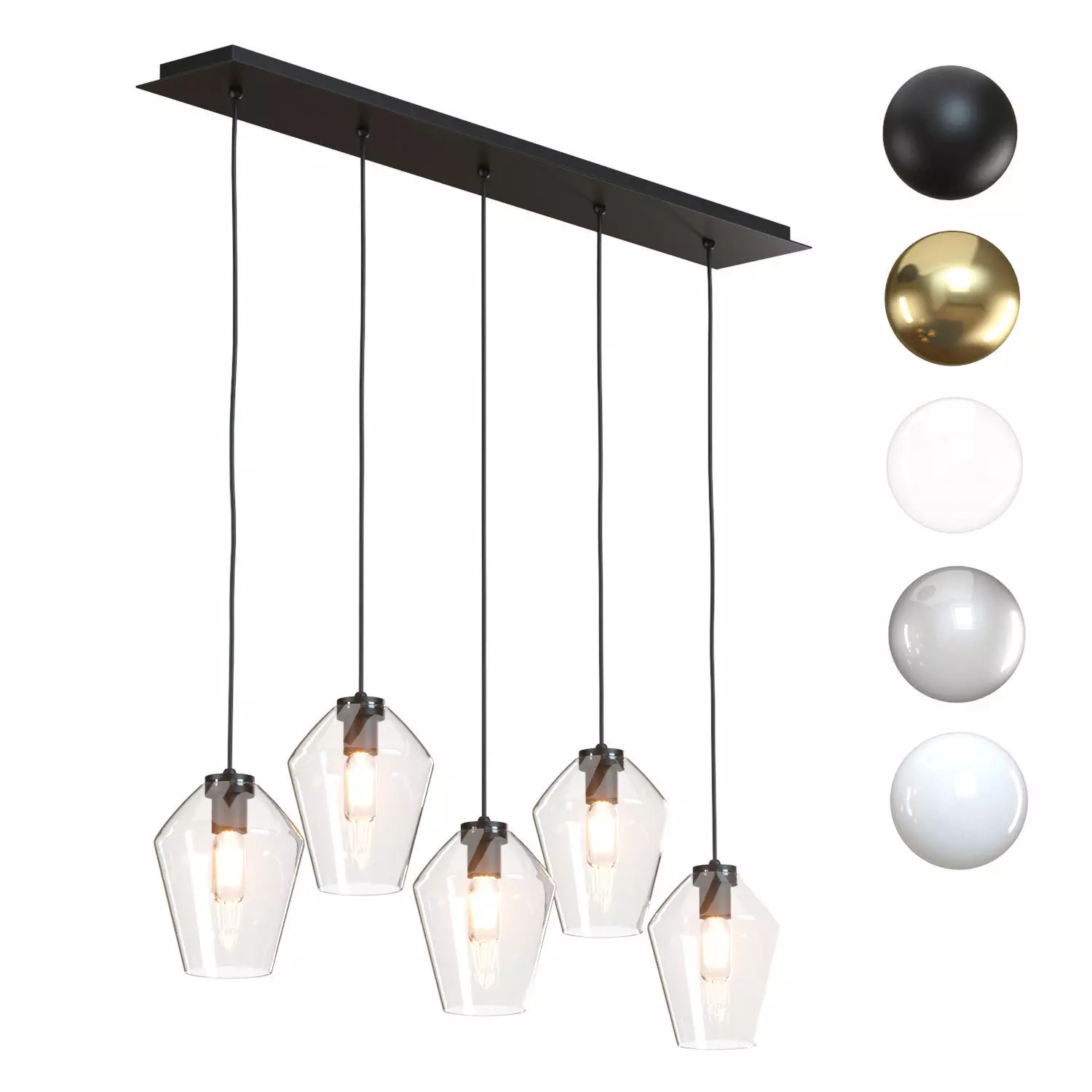 Crate and Barrel - Arren Linear Angled Pendant 3D model_0