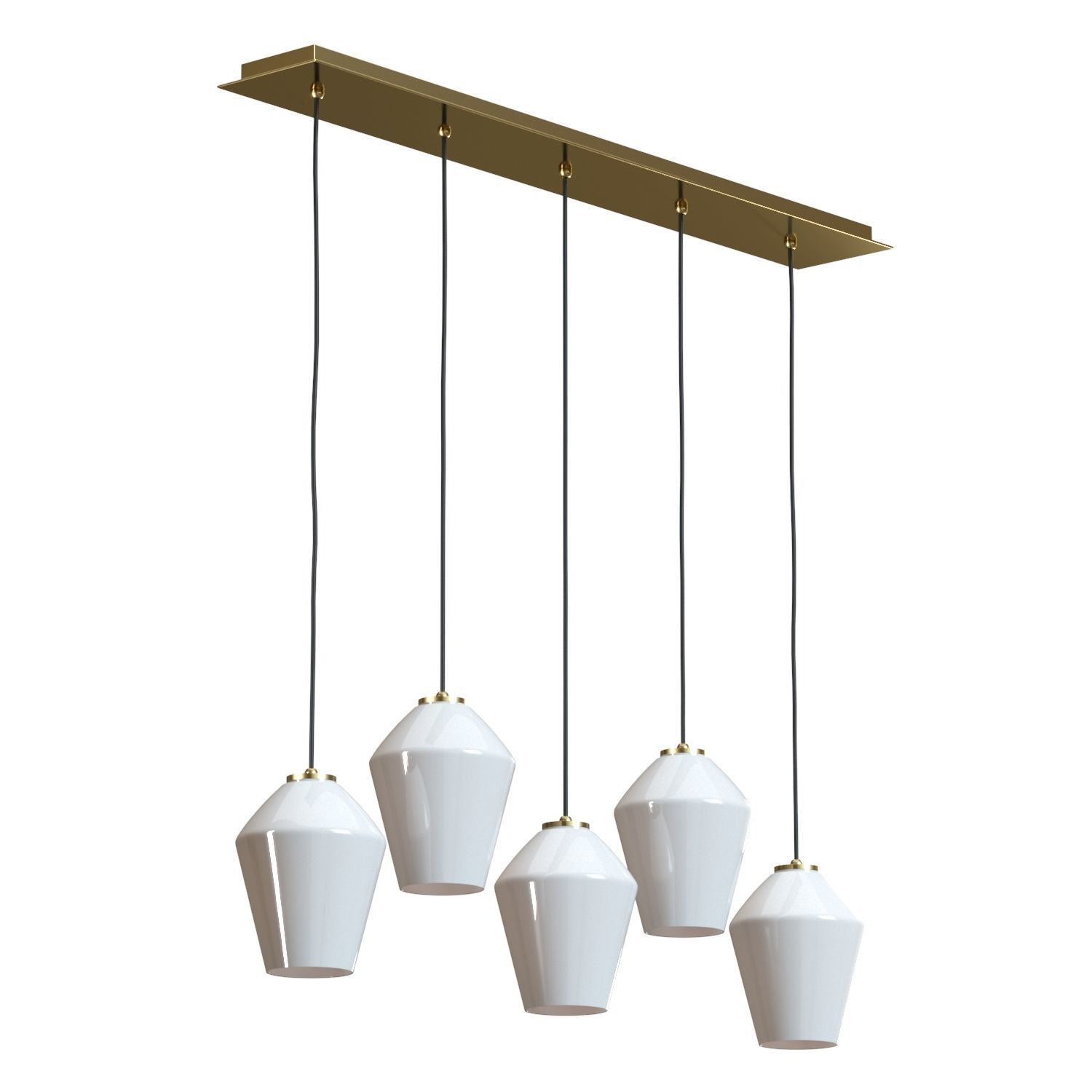 Crate and Barrel - Arren Linear Angled Pendant 3D model_3