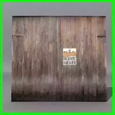 Door 3d model wooden with sign 3D model