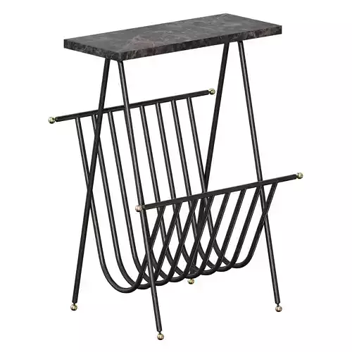 Bromley Magazine End Table Crate and Barrel 3D model