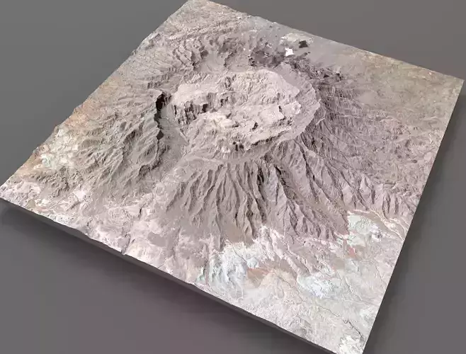 Mountain landscape Crater