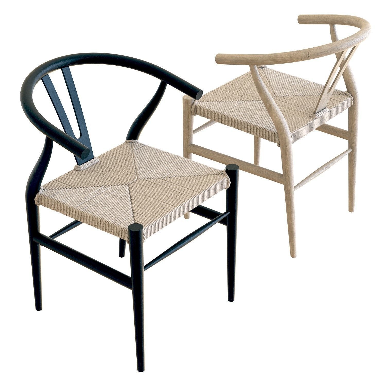 Crate and Barrel - Crescent Dining Chair 3D model_2