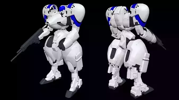 Power Loader X-4 - PD 802 - Armored Infantry - Power Dolls 3D model