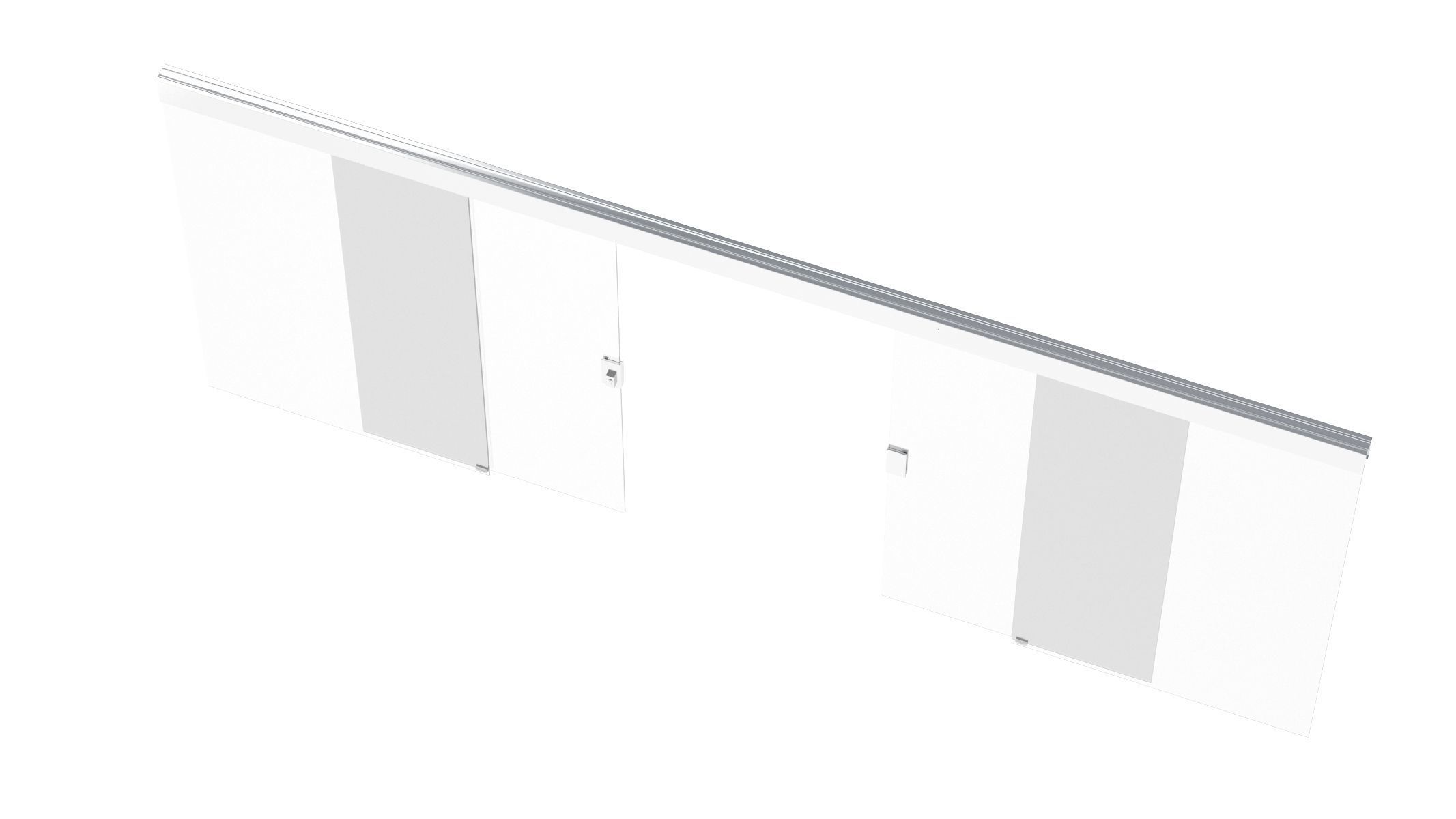Glass Sliding Door 3D model_3