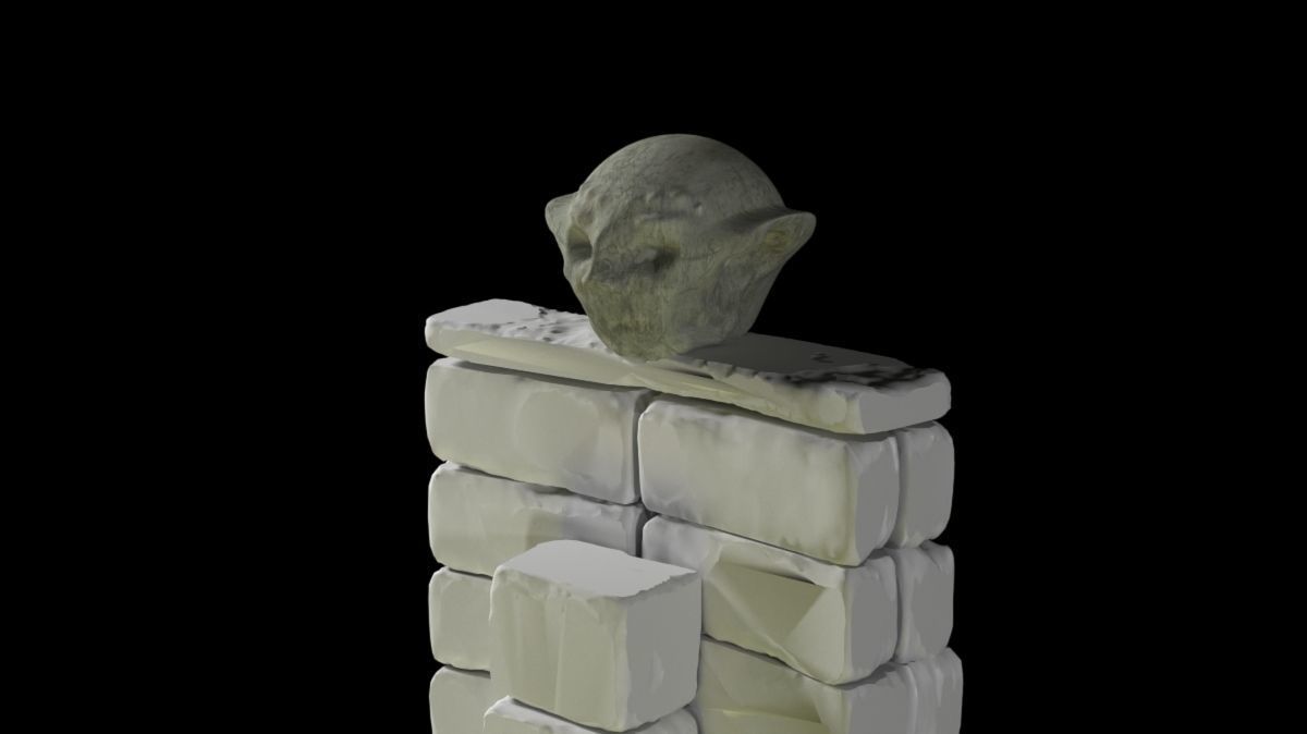 Charging station of the Ancients Low-poly 3D model_2