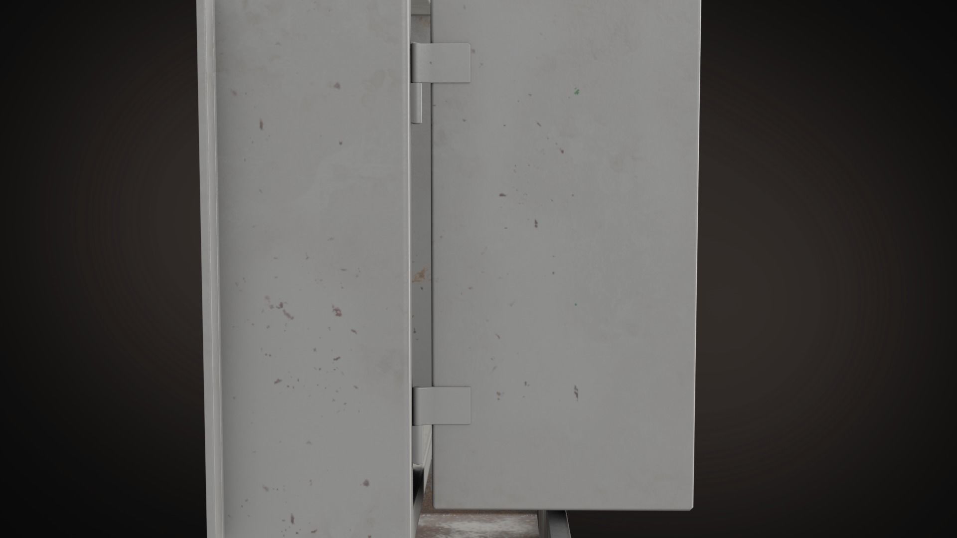 Wall Mounted Cabinet Low-poly 3D model_4