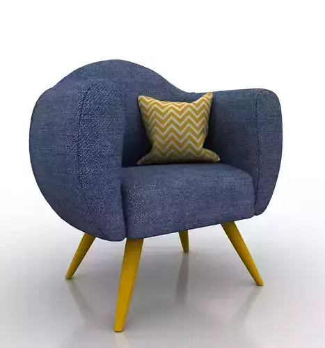 Single Seat Sofa Chair- Jeans Couch