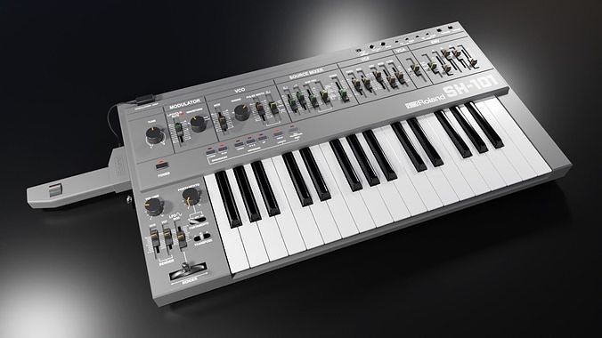 Synthesizer Roland SH-101 3D model