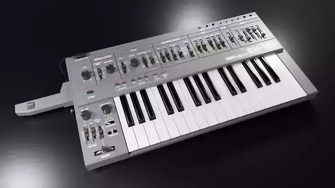 Synthesizer Roland SH-101 3D model
