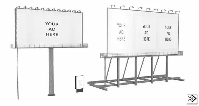 Billboard with street billboard