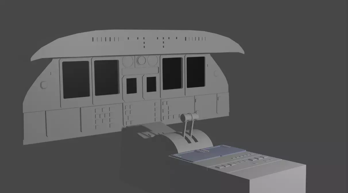 Learjet45 Cockpit Free low-poly 3D model