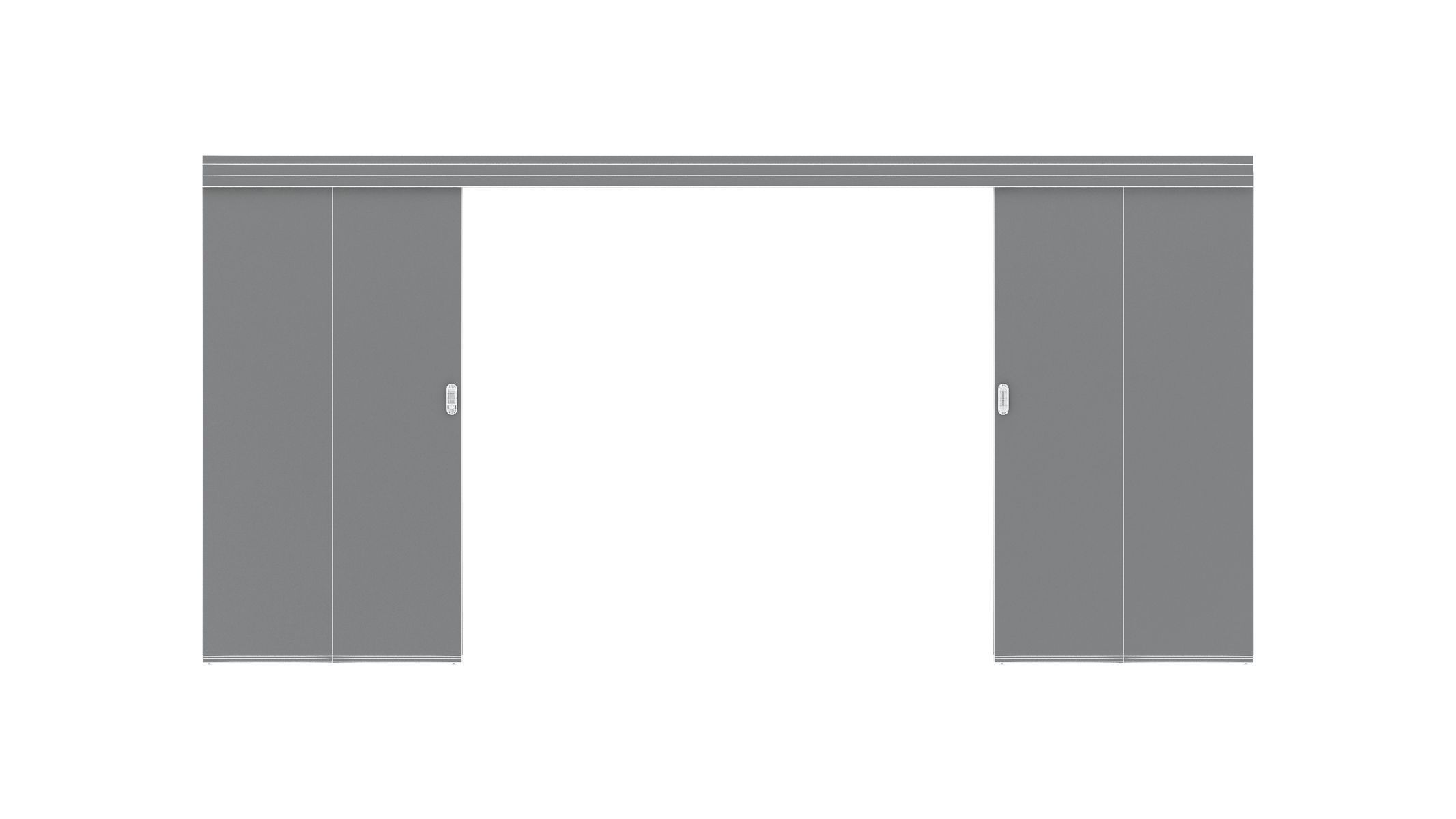 Wood Sliding Door 3D model_18