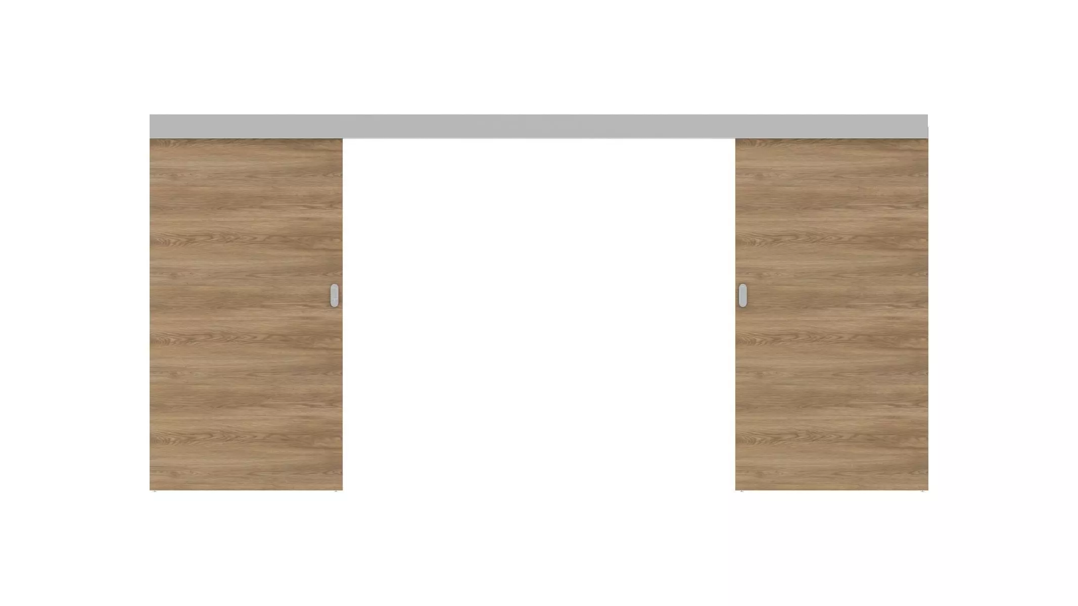 Wood Sliding Door 3D model_0