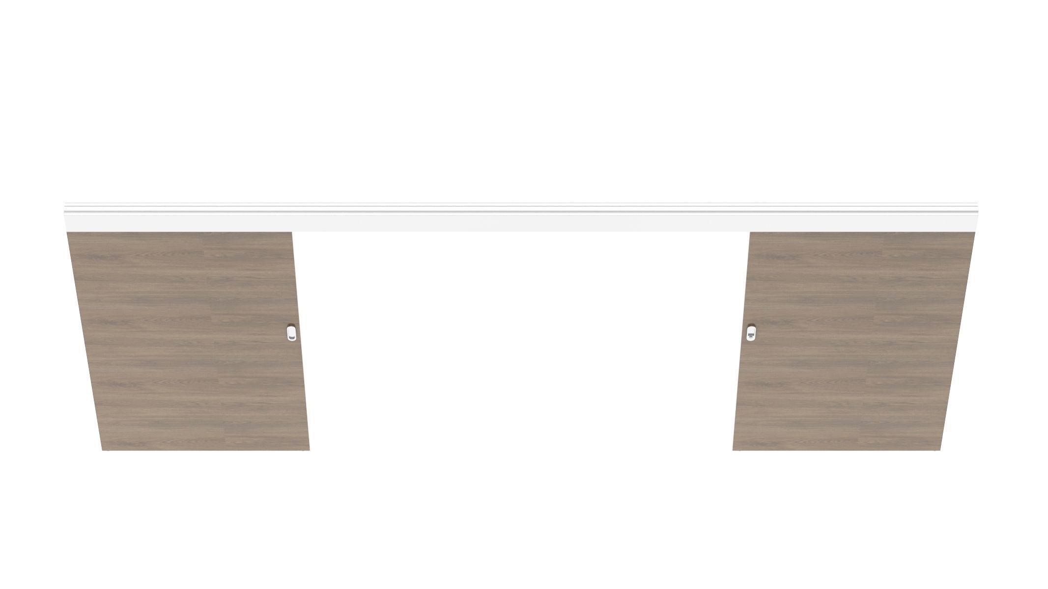 Wood Sliding Door 3D model_2
