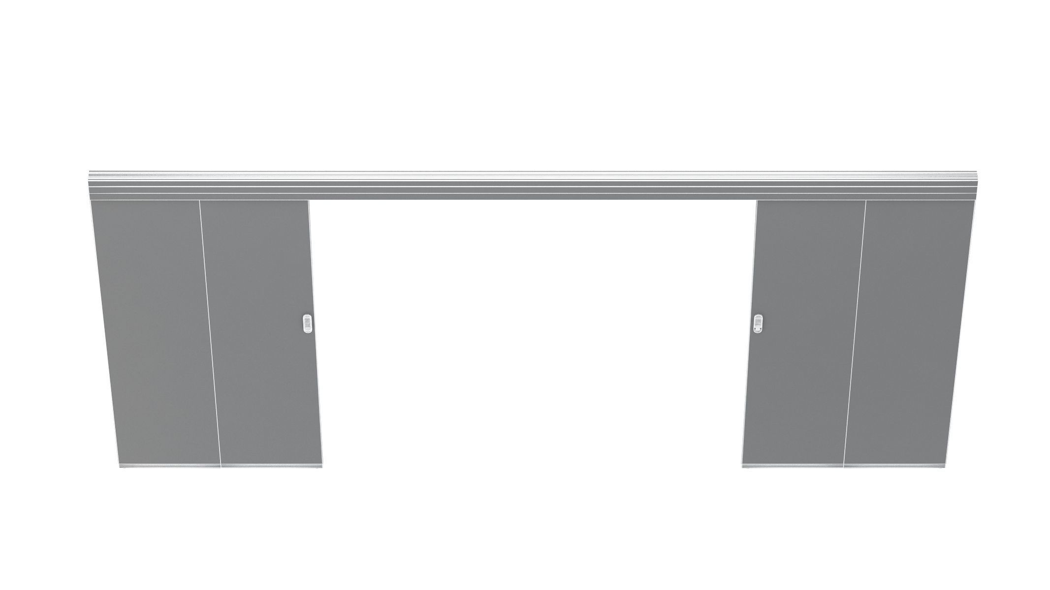 Wood Sliding Door 3D model_20