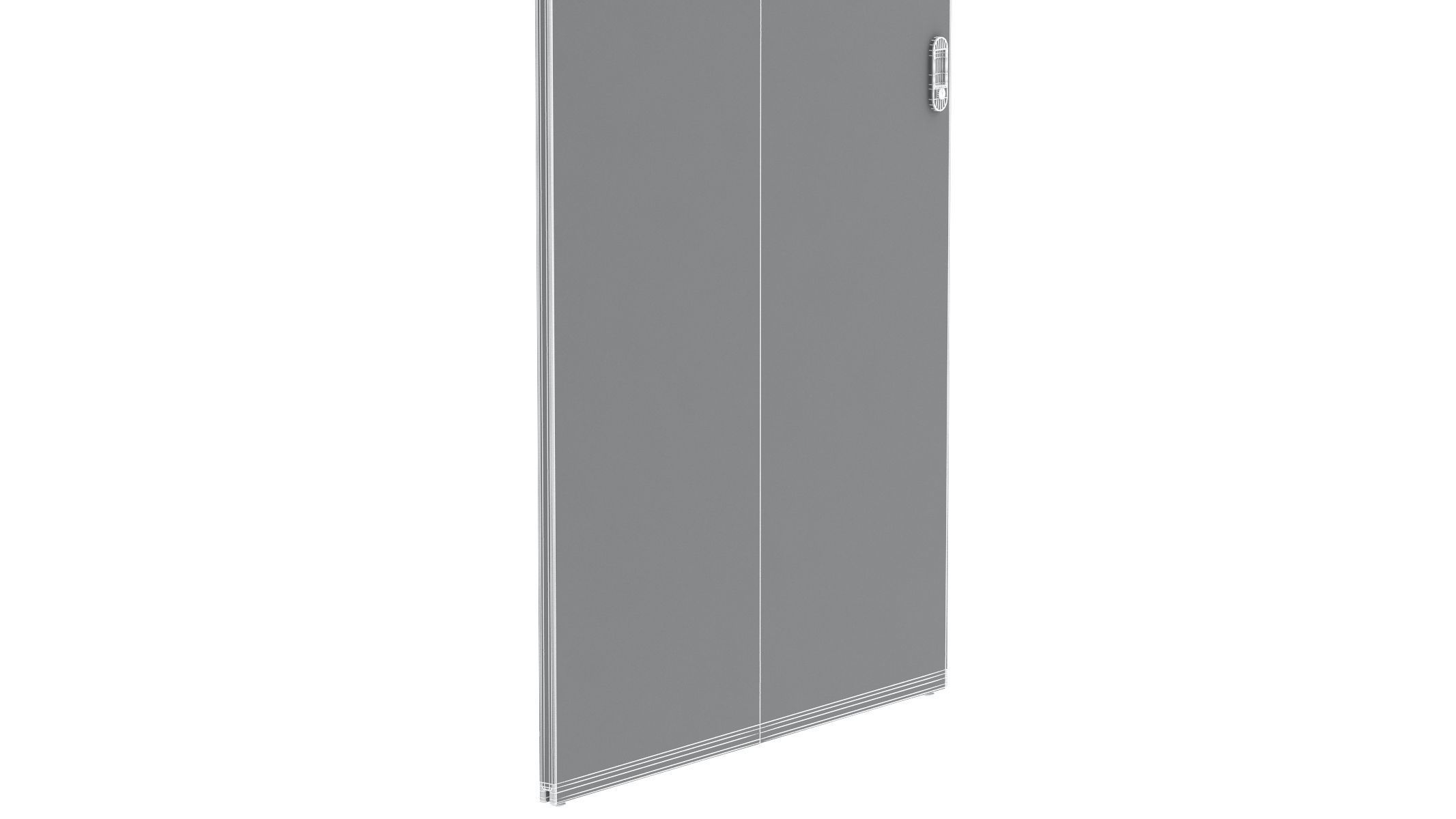Wood Sliding Door 3D model_4