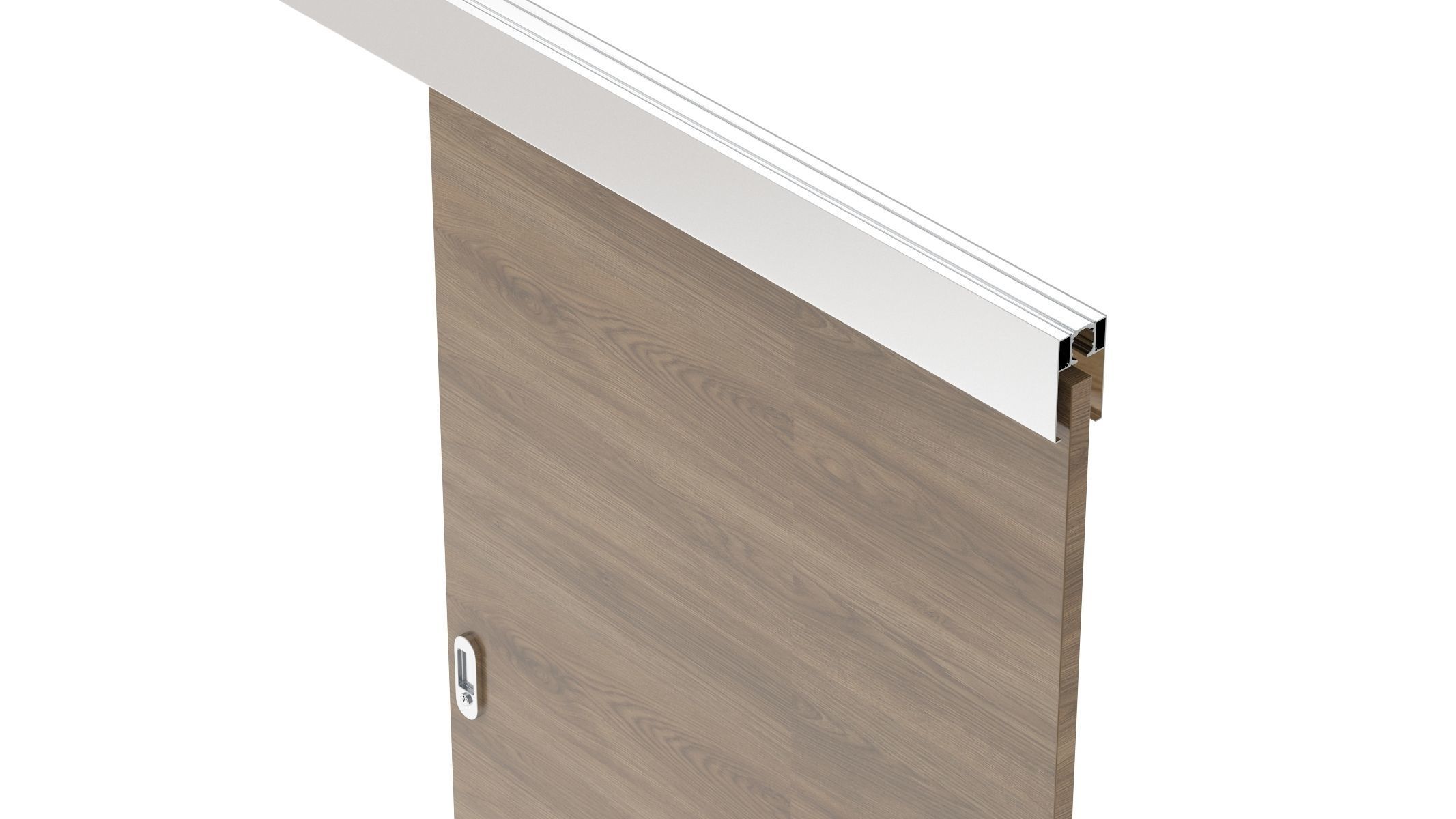 Wood Sliding Door 3D model_14
