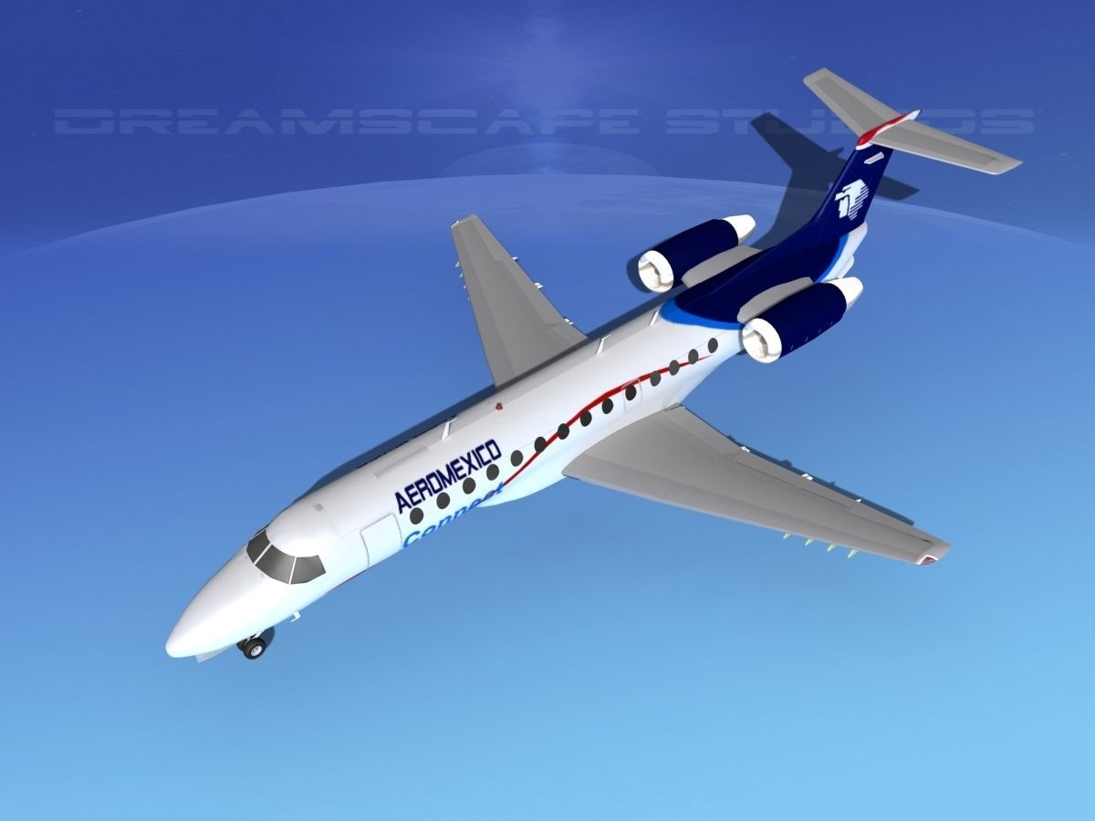 Embraer ERJ-145 Aero Mexico Connect 3D model_27
