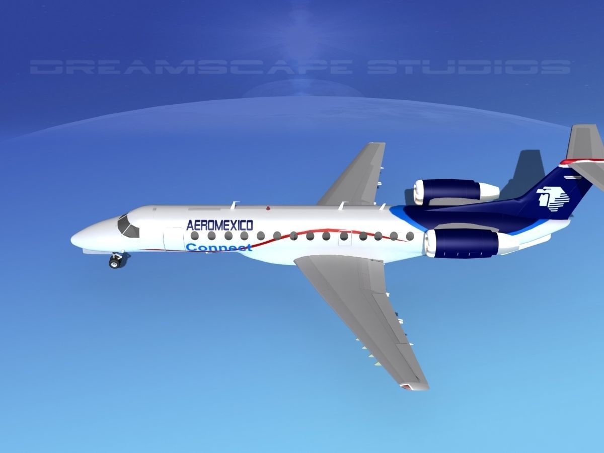 Embraer ERJ-145 Aero Mexico Connect 3D model_26