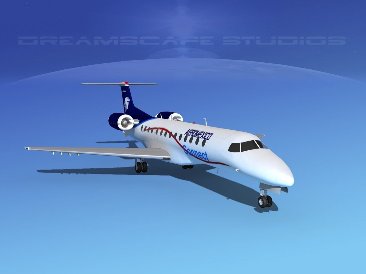 Embraer ERJ-145 Aero Mexico Connect 3D model_19