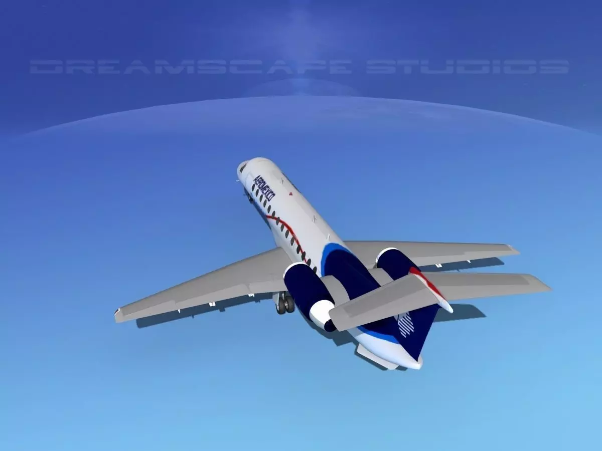 Embraer ERJ-145 Aero Mexico Connect 3D model_8