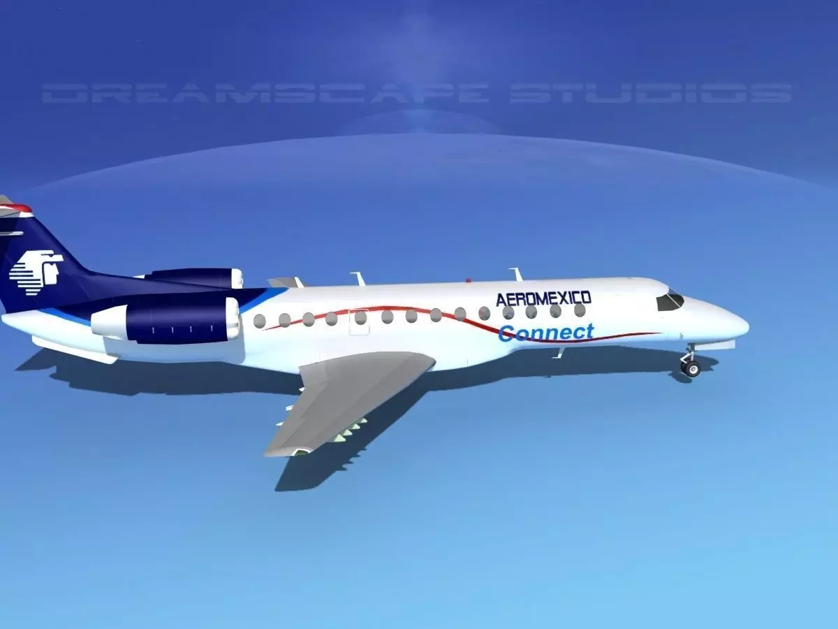 Embraer ERJ-145 Aero Mexico Connect 3D model_5