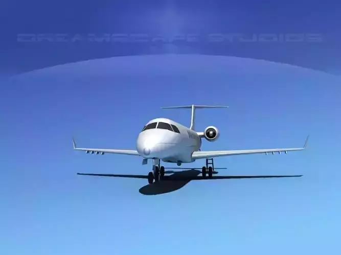 Embraer E-135 Regional Jet LP SS Low-poly 3D model