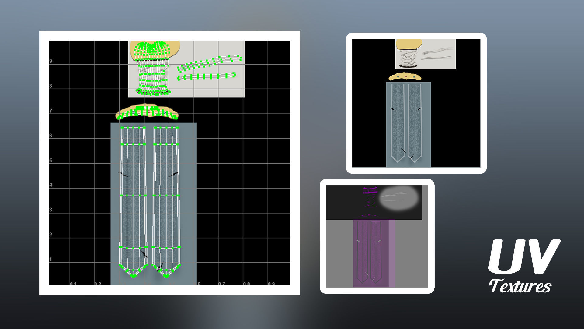 Sword  Light Model Low-poly 3D model_1