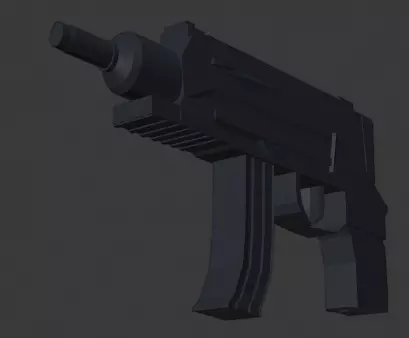scorpion gun  Free low-poly 3D model_0
