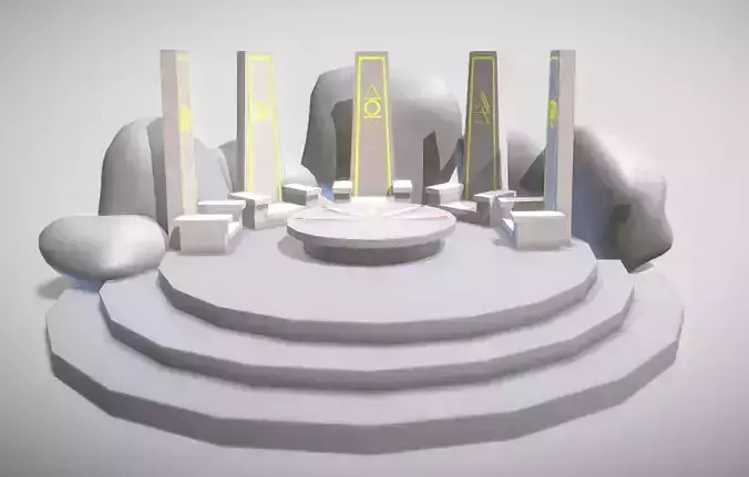 Throne circular table with chairs