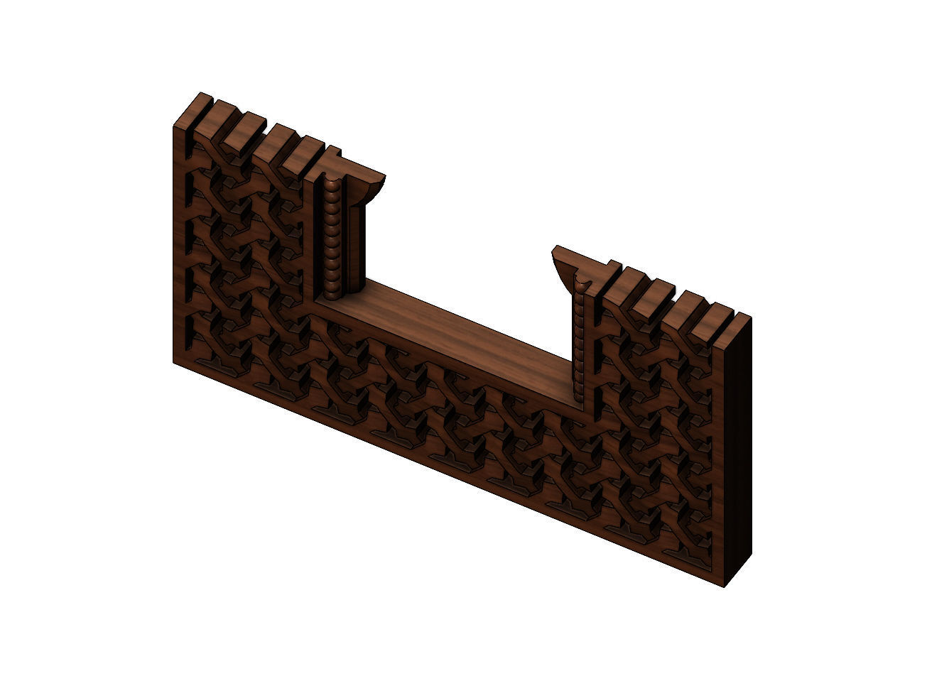 Moroccan moucharabieh mirror frame 3D print model_10