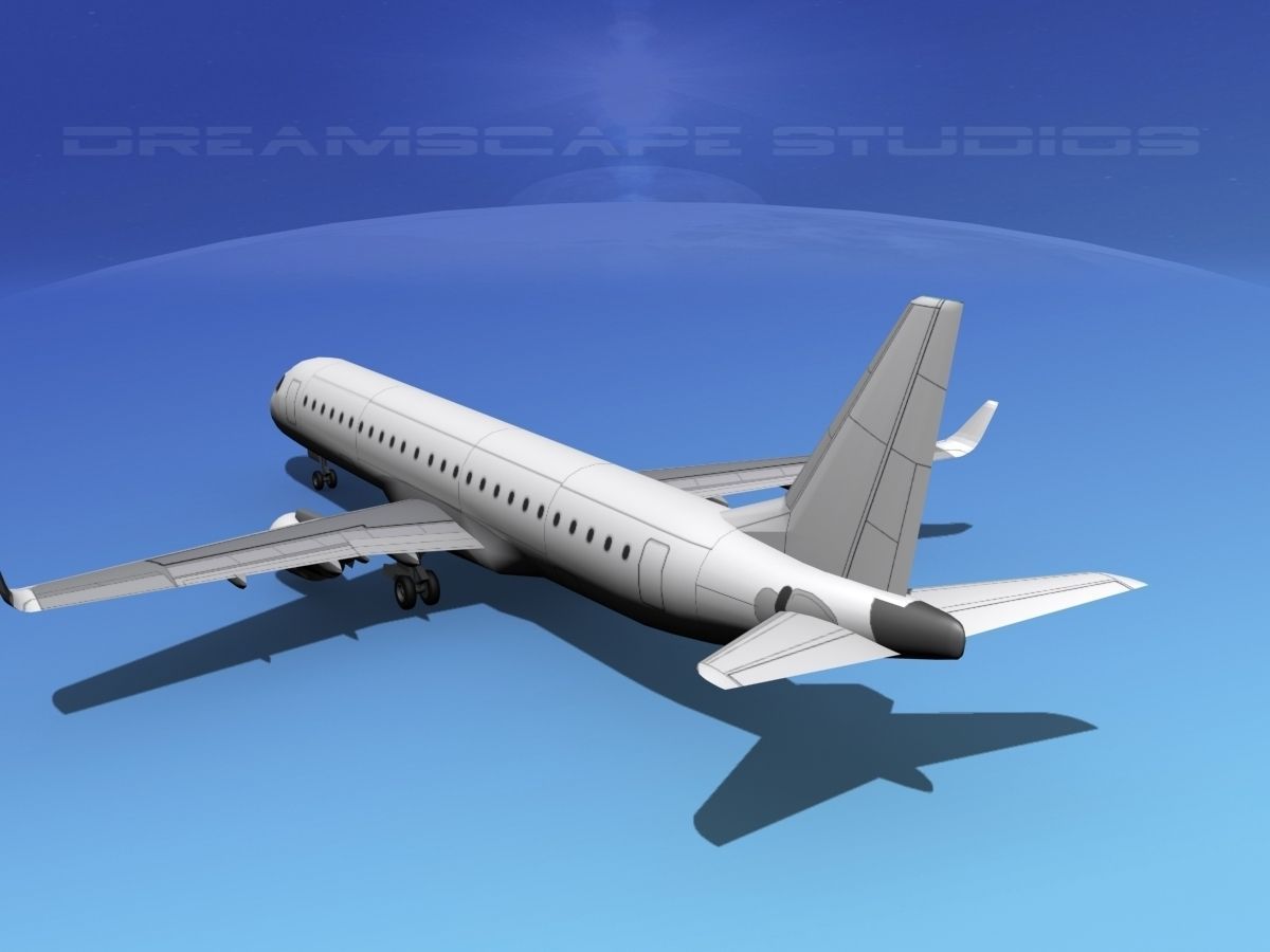 Embraer E-190 LP SS 3D model_7