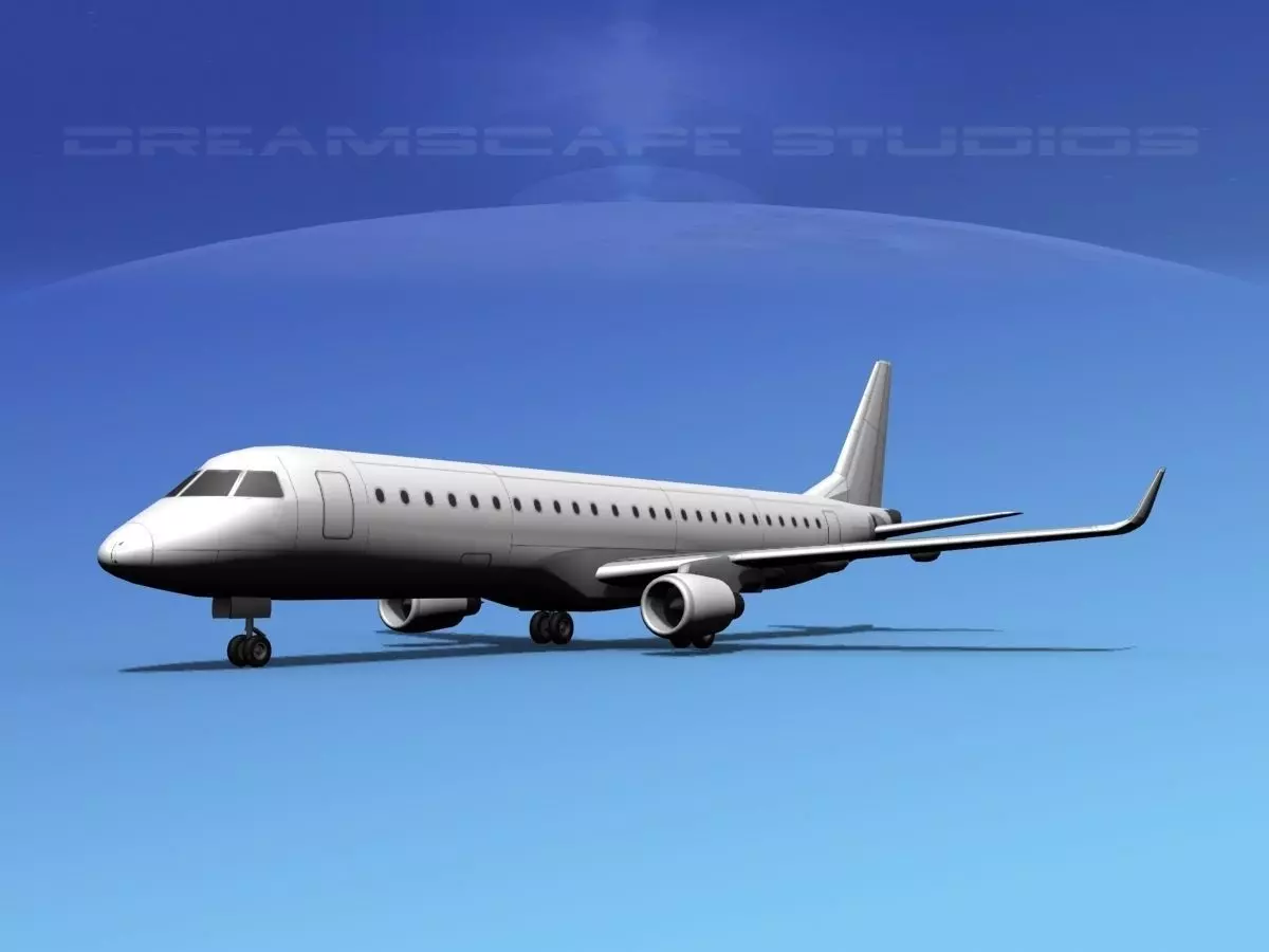 Embraer E-190 LP SS 3D model_0