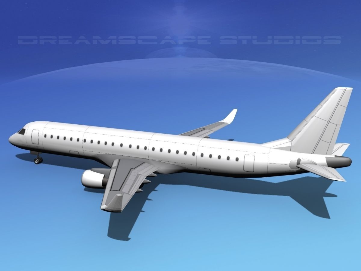 Embraer E-190 LP SS 3D model_8