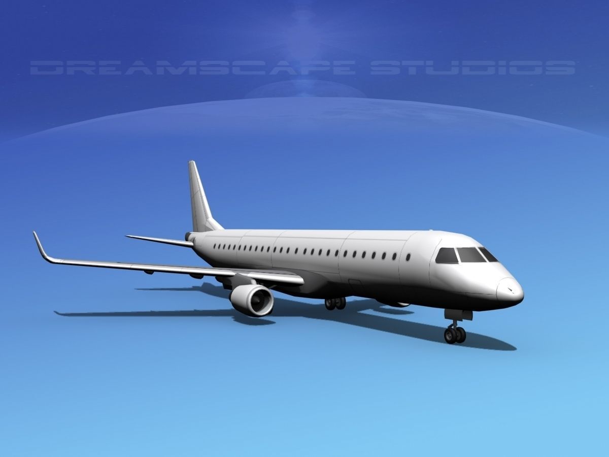 Embraer E-190 LP SS 3D model_2