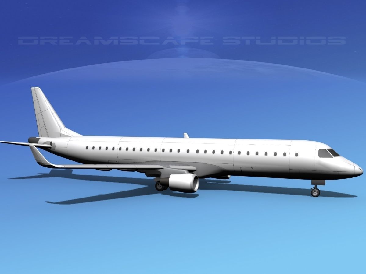 Embraer E-190 LP SS 3D model_3