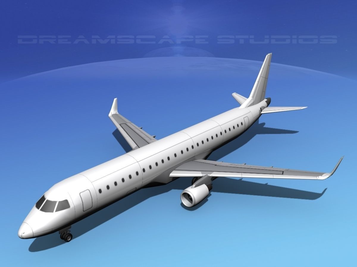 Embraer E-190 LP SS 3D model_9
