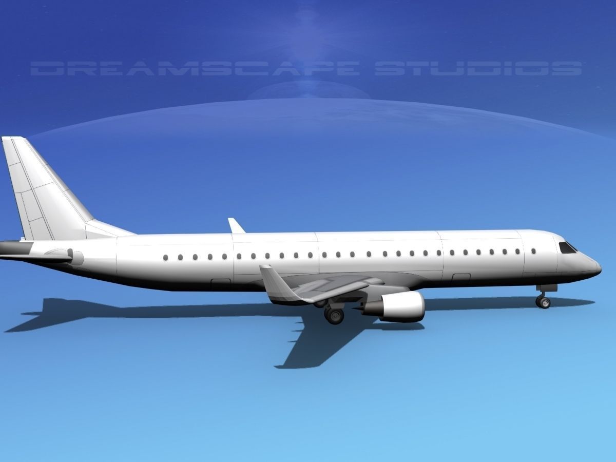 Embraer E-190 LP SS 3D model_4