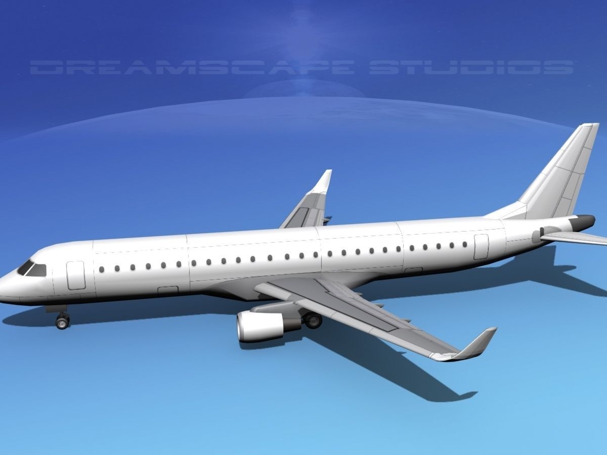 Embraer E-190 LP SS 3D model_10