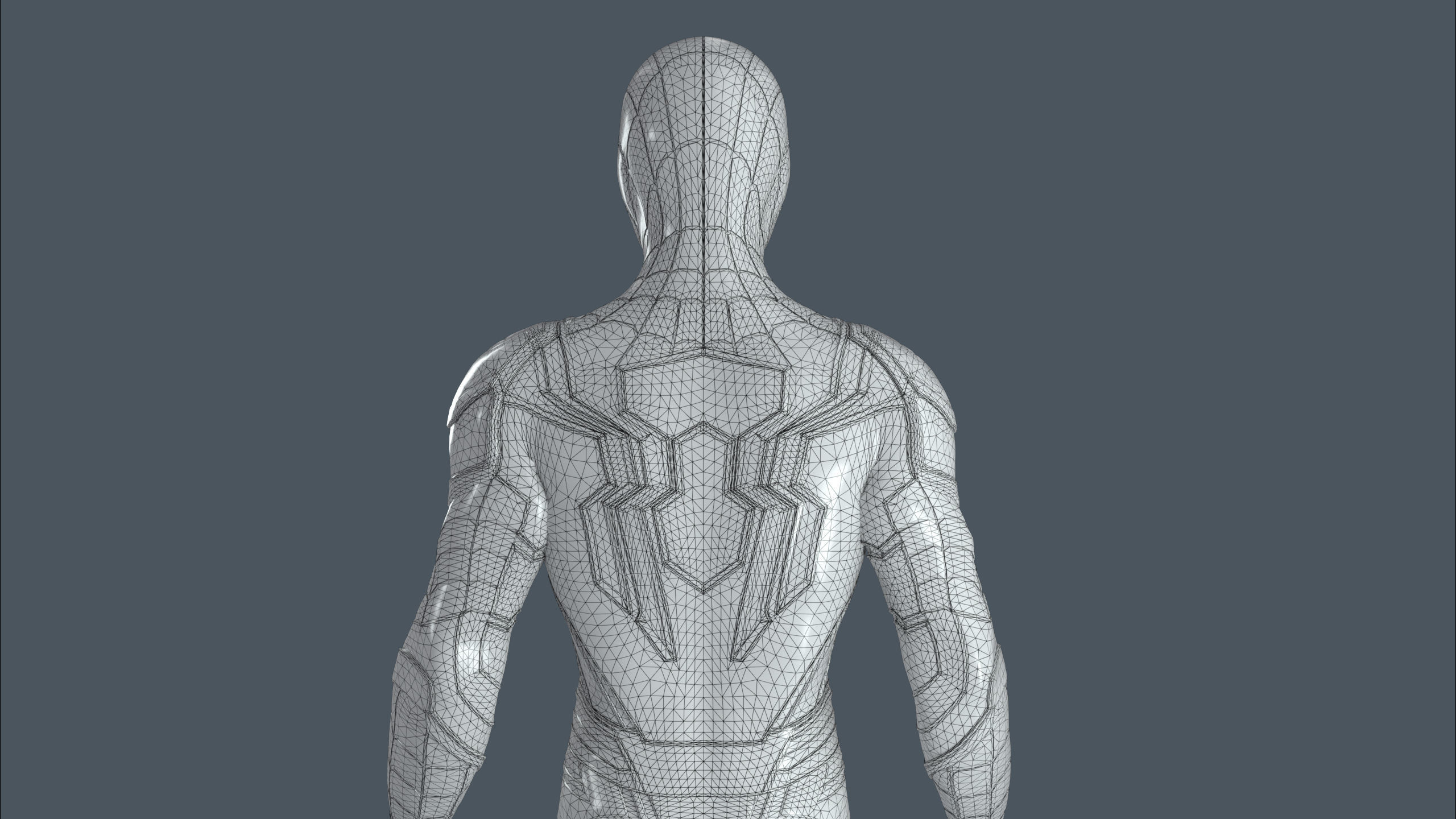 Iron Spiderman Rig 3D model_13