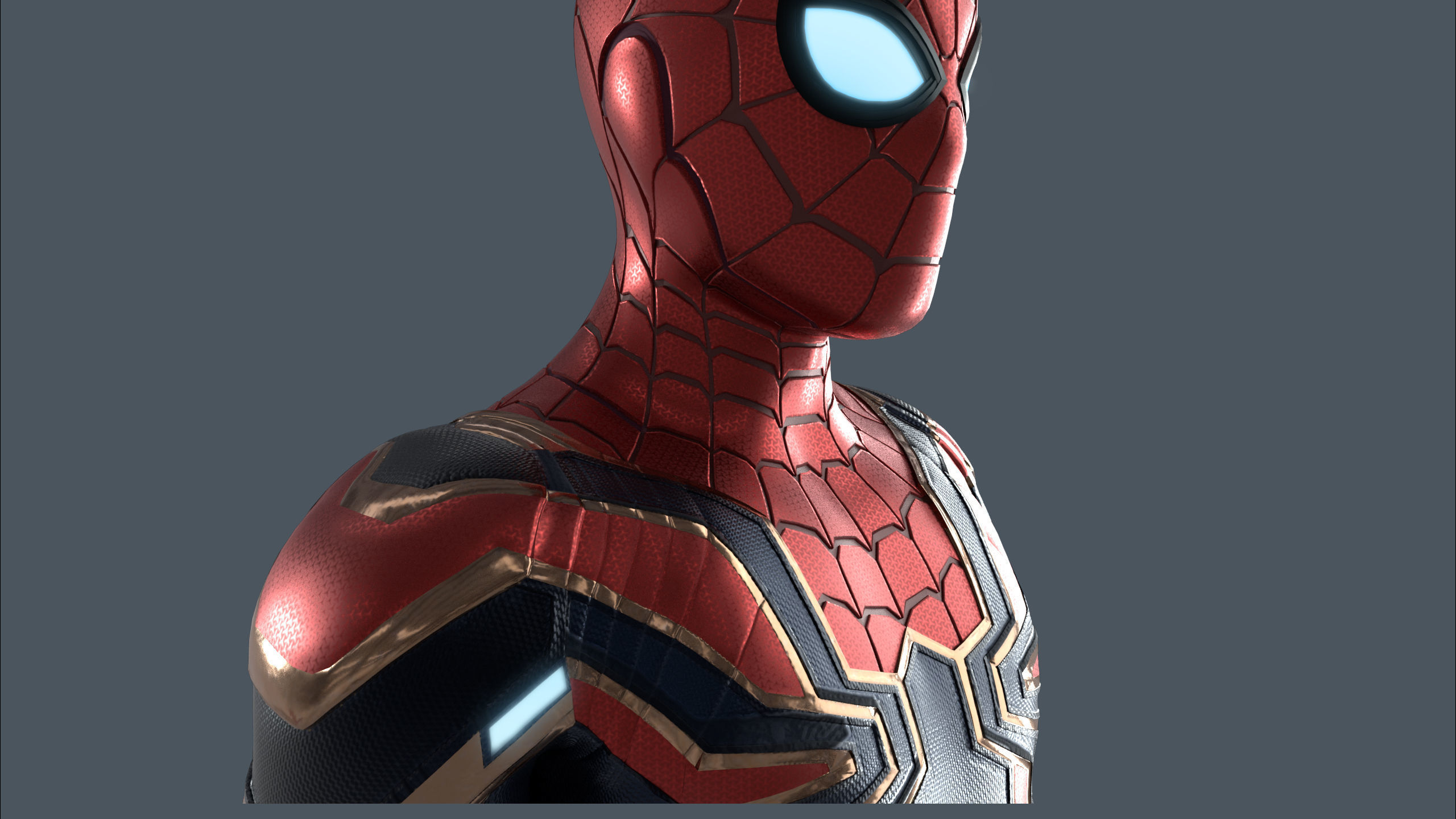 Iron Spiderman Rig 3D model_11