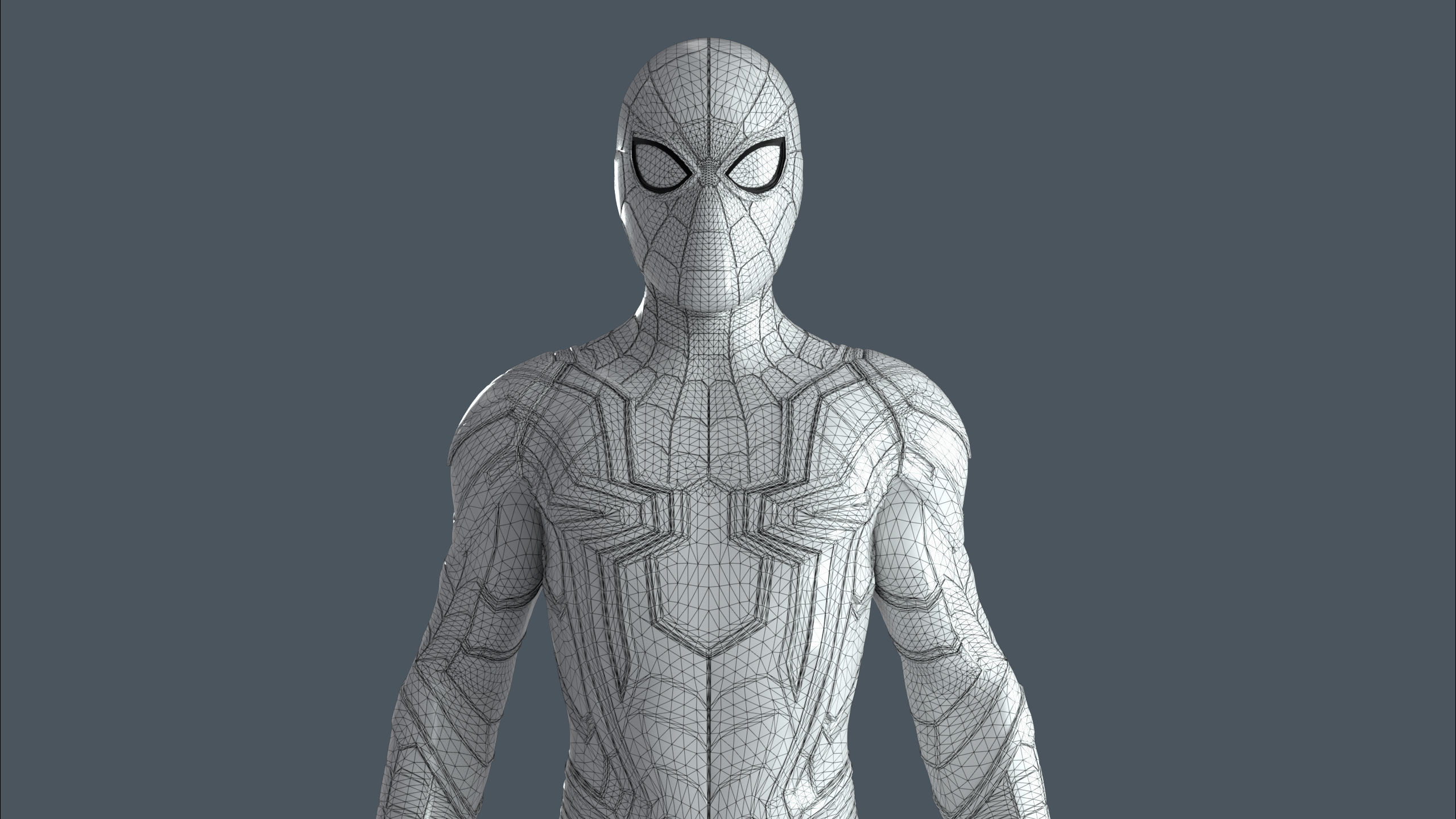 Iron Spiderman Rig 3D model_12