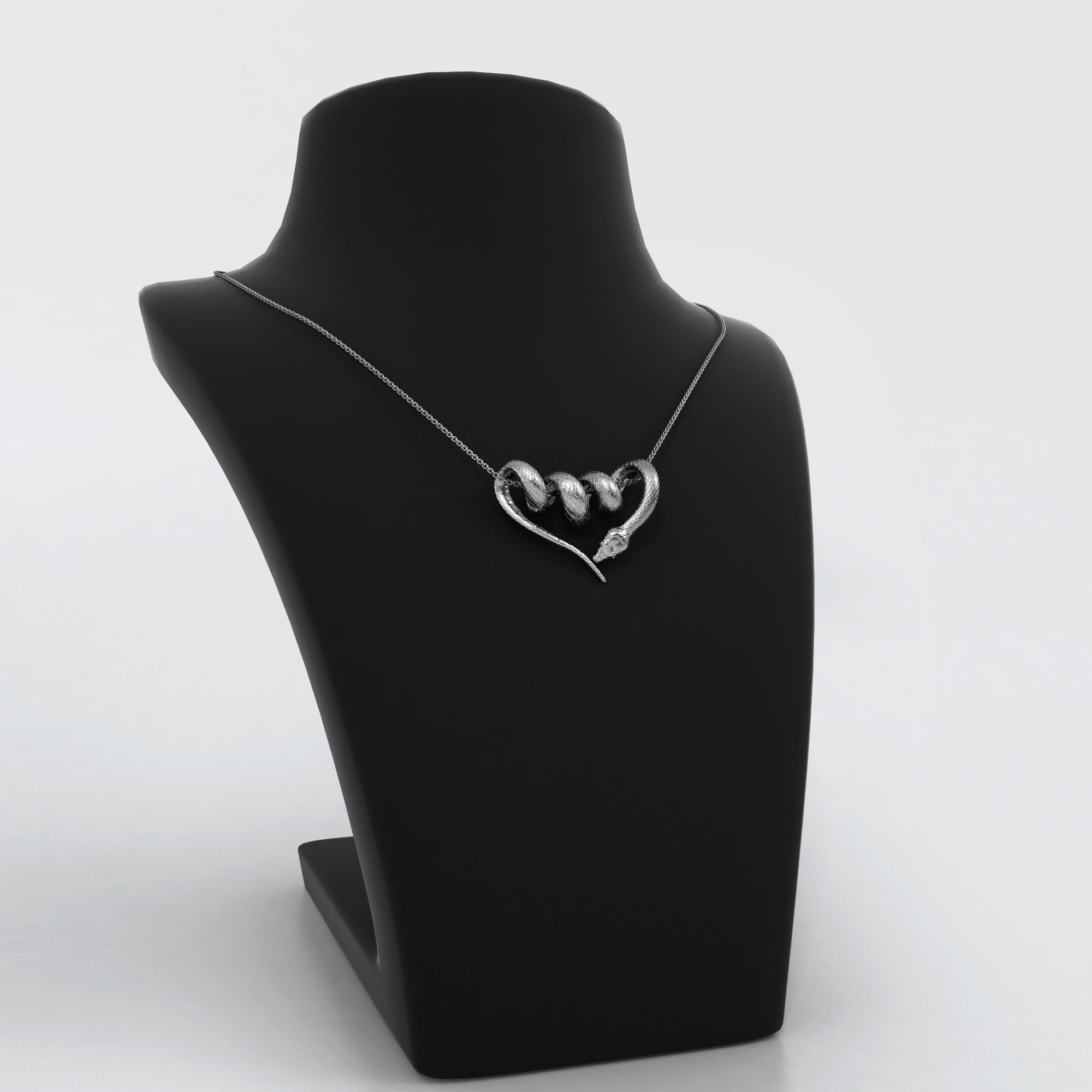 Anaconda Pendant 3D print model_2