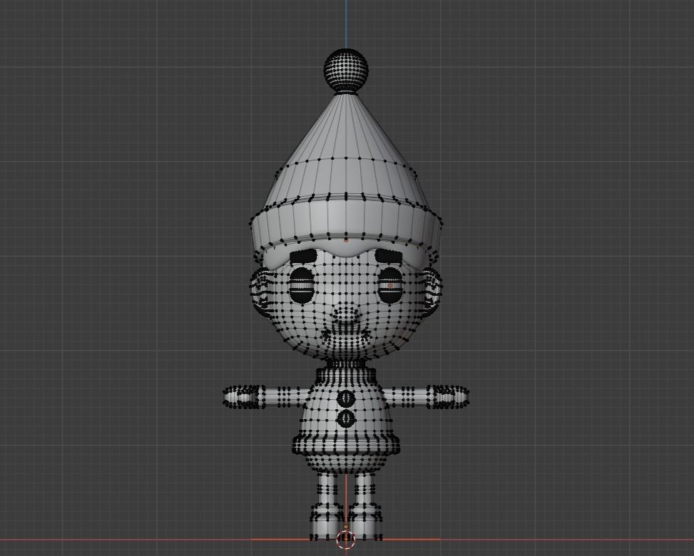 Character design Santa claus 3D model_1