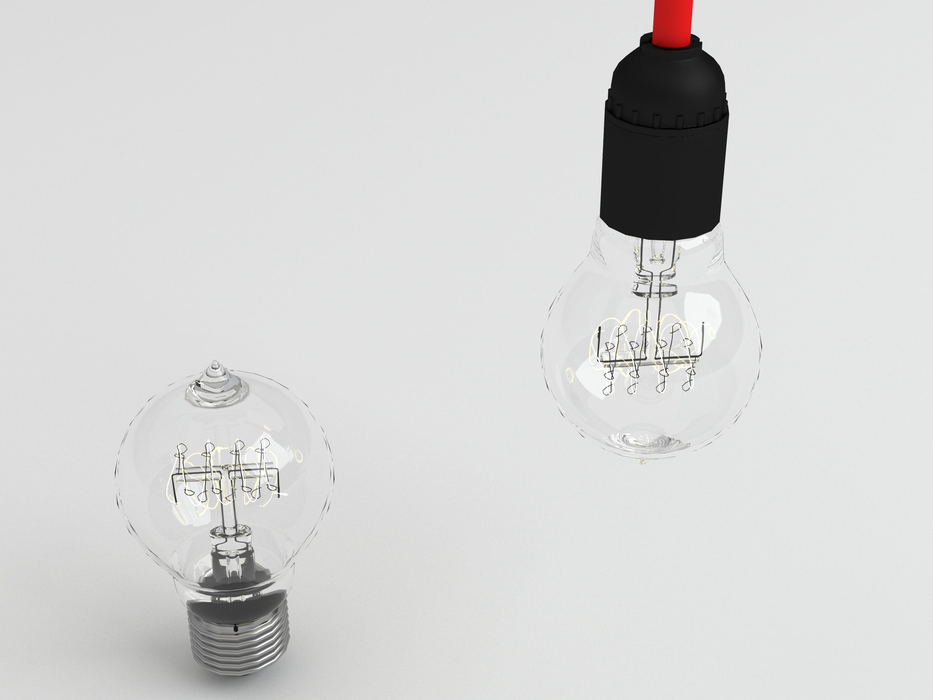 Bulb light 10 3D model_2